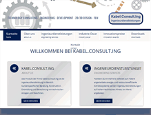 Tablet Screenshot of kabelconsulting.de